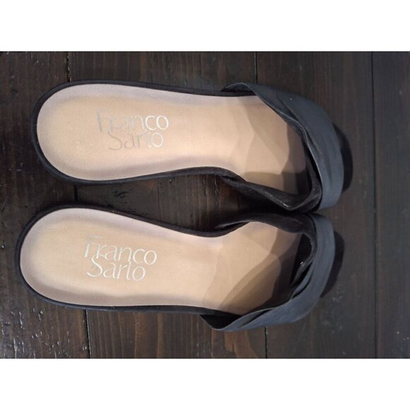 EUC Franco Sarto Frisco Black Leather Slide/Pre-owned, Sz. 8M - Picture 8 of 9